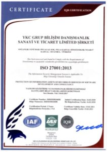 ISO 27001:2013 Belgesi