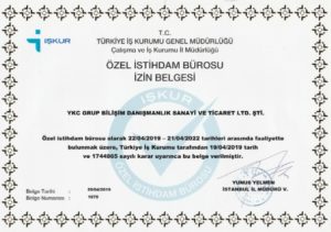 Özel İstihdam Bürosu İzin Belgesi